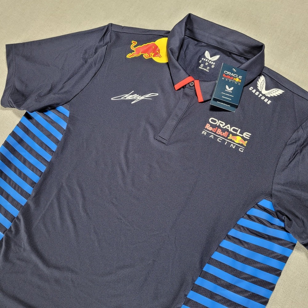 Oracle Red Bull Racing Sergio Perez #11 Castore F1 Team Polo Shirt Men 3XL